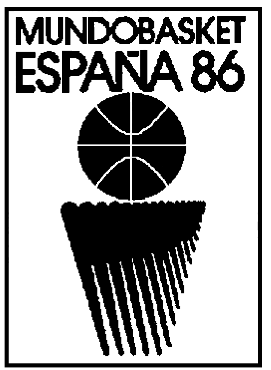1986 MUNDIAL ESPANA LOGO BLANCO Y NEGRO 02